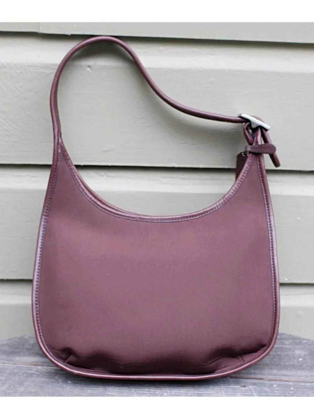 Coach Vintage - Ergo Neo Pocket Zip in Mahogany + Nickel Hardware, Mexico 1998